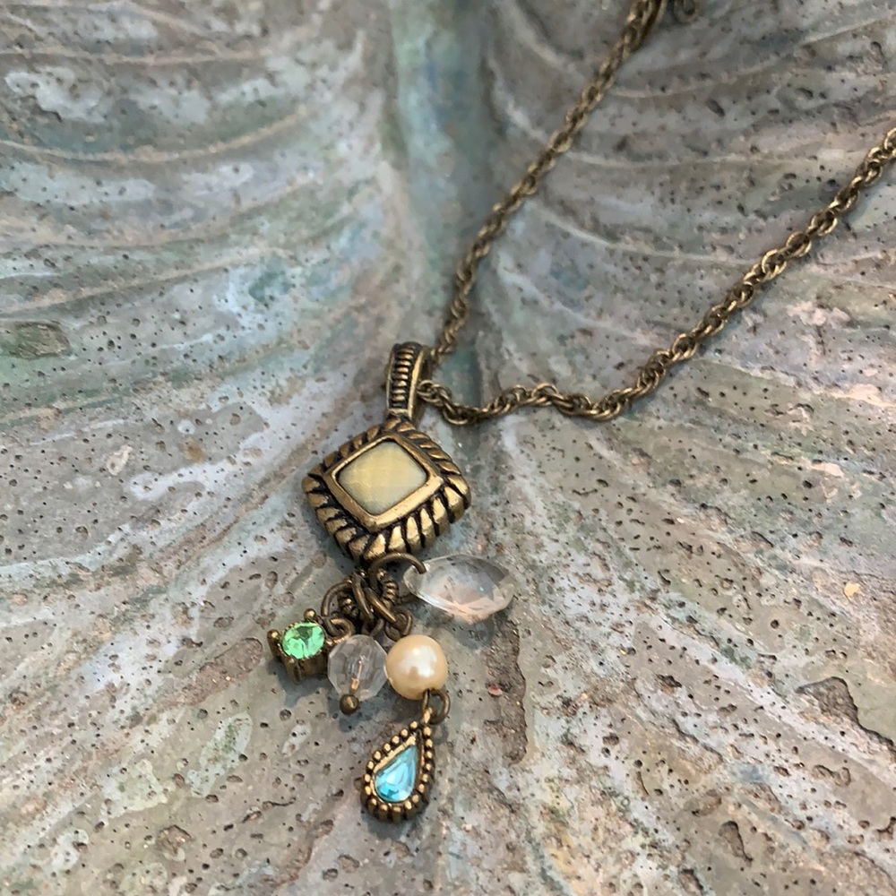 Lia Sophia Gold Tone Necklace.